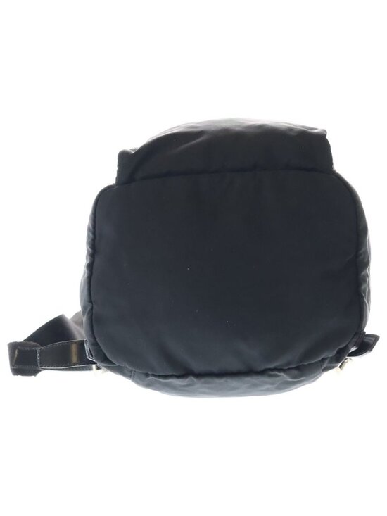 Prada Mini Backpack Black Tessuto Nylon Silver